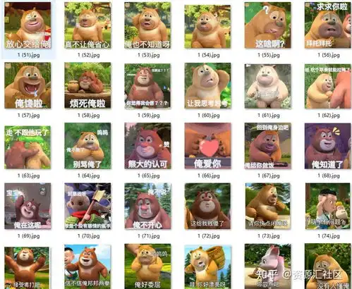 熊出没之熊熊乐园熊大熊二表情包合集