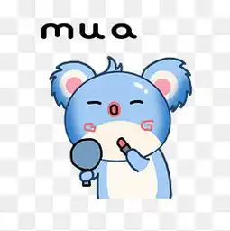 表情包蓝色考拉图片千库网
