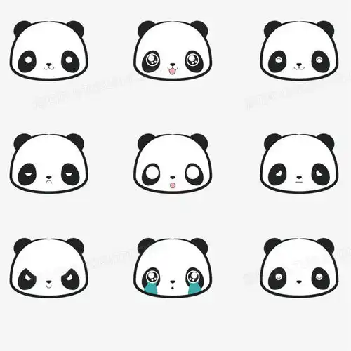 可爱熊猫表情头像矢量png图片素材免费下载可爱png31273127像素熊猫办公