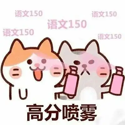 表情包祝你考的都会蒙的全对超常发挥高分不累

