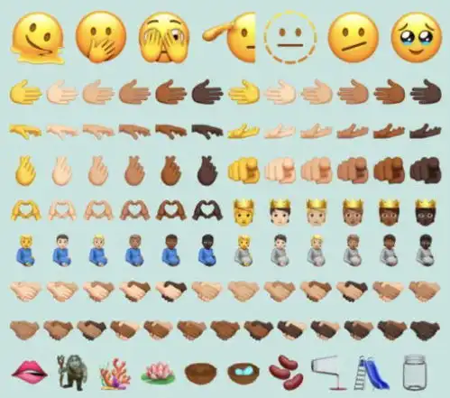 ios15.4新增怀孕男人等123个表情,emoji都被玩坏了

