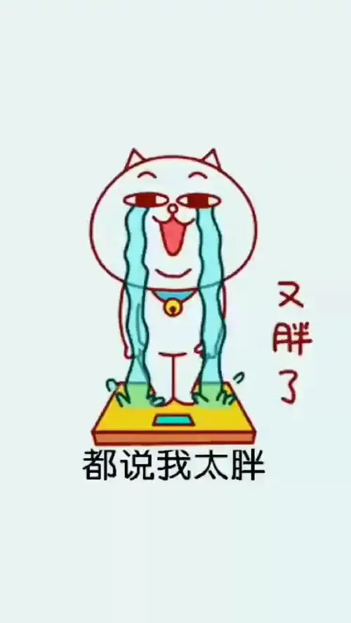 都说我胖了,问题是哎搞笑视频表情包经典段子
