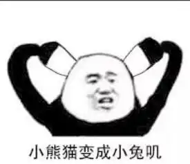 熊猫头表情包聊天结束,告辞
