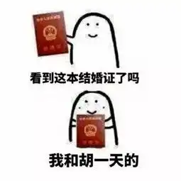 我结婚表情包啦快来祝福我

