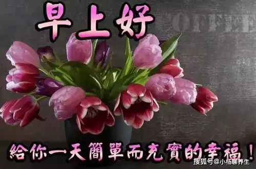 清晨早上好图片问候祝福语句子,愿你微笑今天,快乐永远

