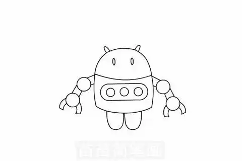 机器人玩具简笔画图片大全教程
