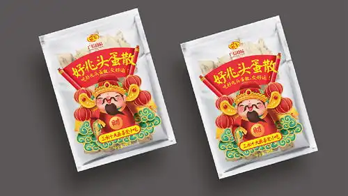 好兆头蛋散食品包装设计吃好兆头蛋散,交好运
