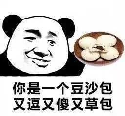 原来你是一个豆沙包
